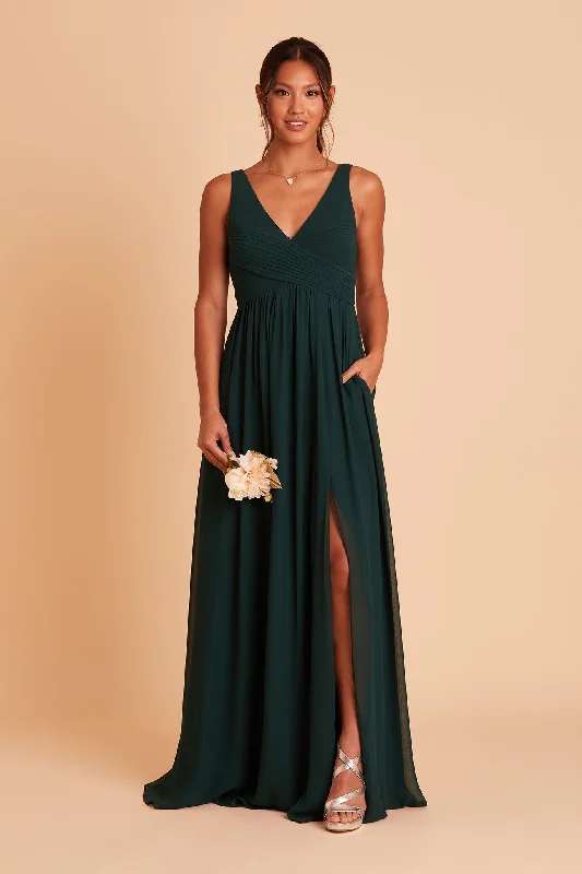 Laurie Empire Dress - Emerald