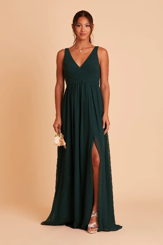 Laurie Empire Dress - Emerald