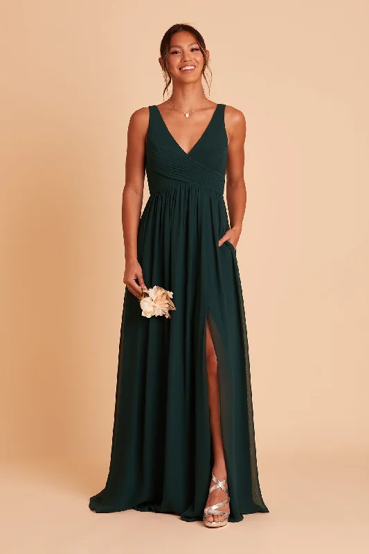 Laurie Empire Dress - Emerald