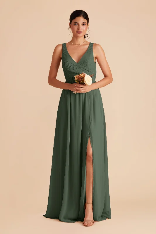 Laurie Empire Dress - Eucalyptus