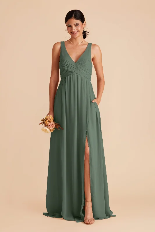 Laurie Empire Dress - Eucalyptus