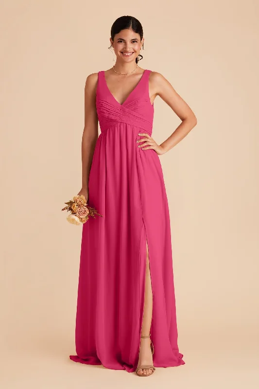 Laurie Empire Dress - Fuchsia