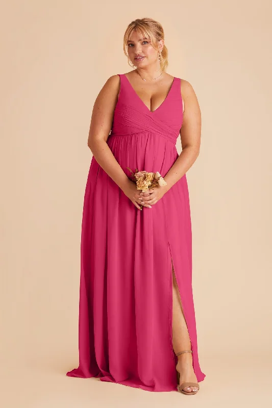 Laurie Empire Dress - Fuchsia