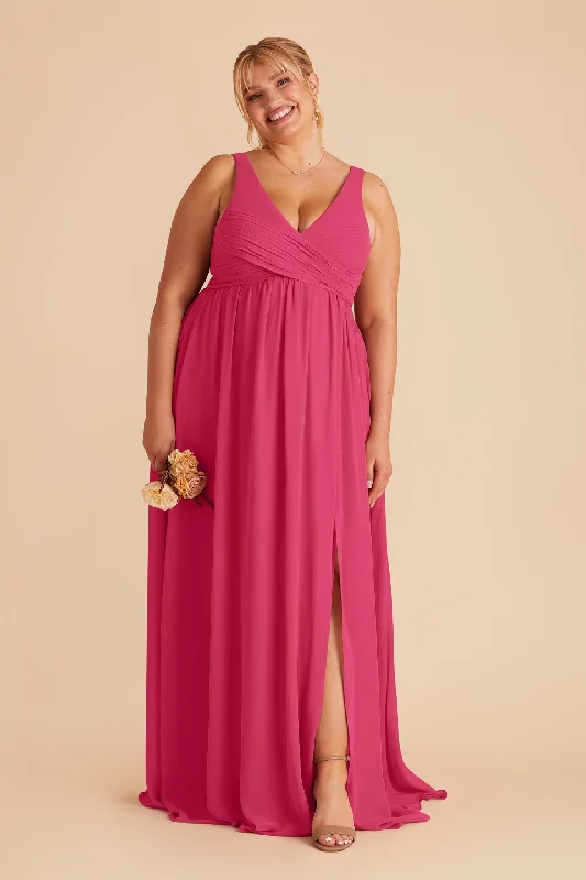 Laurie Empire Dress - Fuchsia