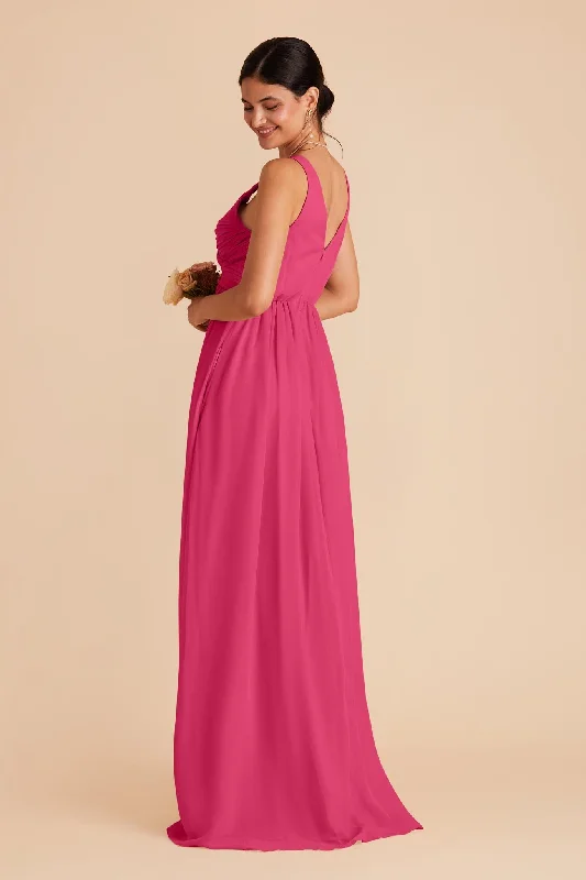 Laurie Empire Dress - Fuchsia