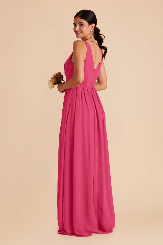 Laurie Empire Dress - Fuchsia