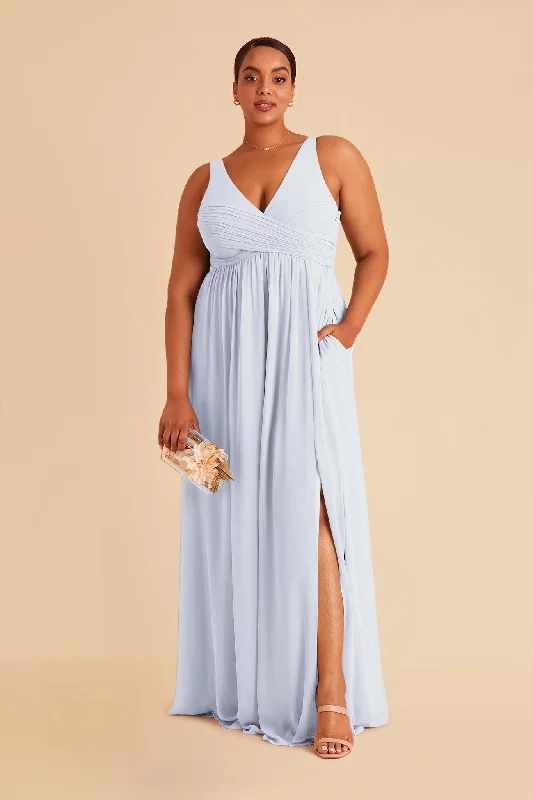 Laurie Empire Dress - Ice Blue