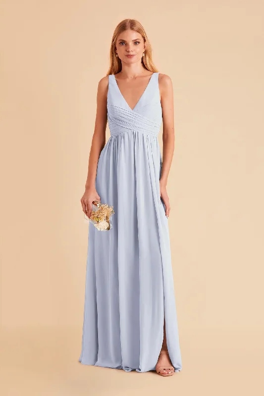 Laurie Empire Dress - Ice Blue