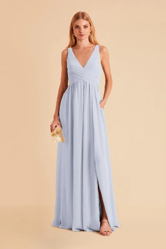 Laurie Empire Dress - Ice Blue