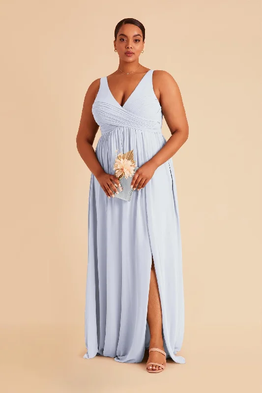 Laurie Empire Dress - Ice Blue