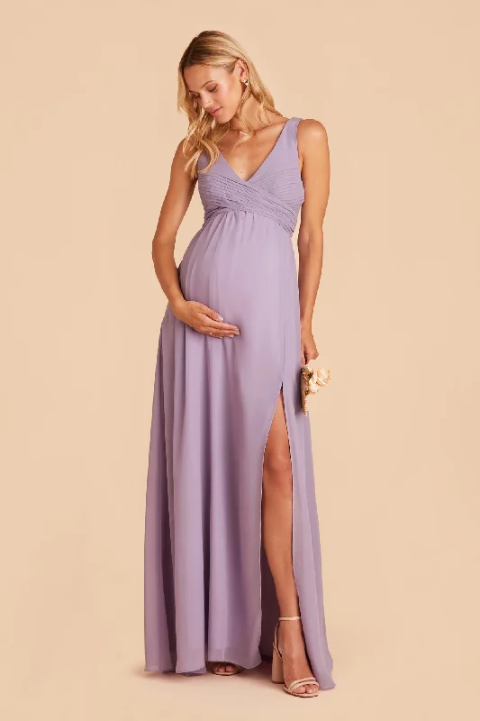 Laurie Empire Dress - Lavender