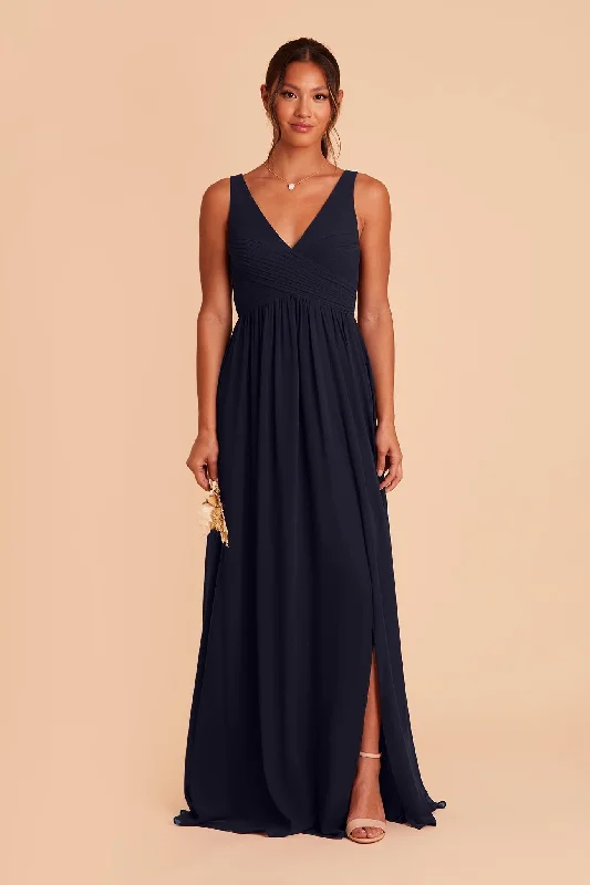 Laurie Empire Dress - Navy