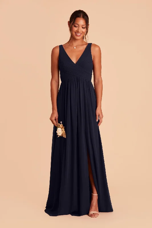 Laurie Empire Dress - Navy