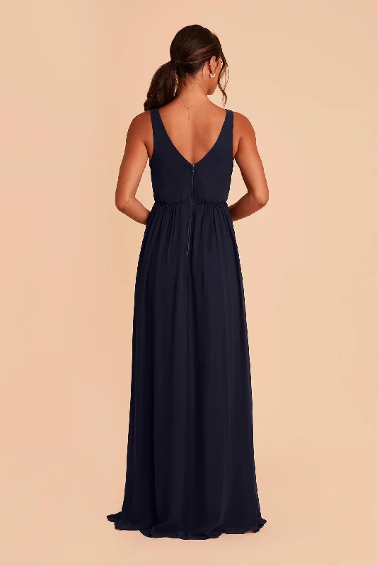 Laurie Empire Dress - Navy