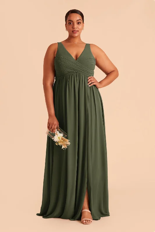 Laurie Empire Dress - Olive