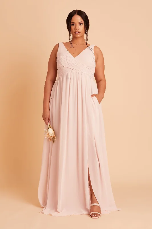 Laurie Empire Dress - Pale Blush