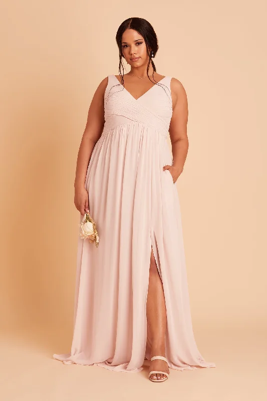 Laurie Empire Dress - Pale Blush