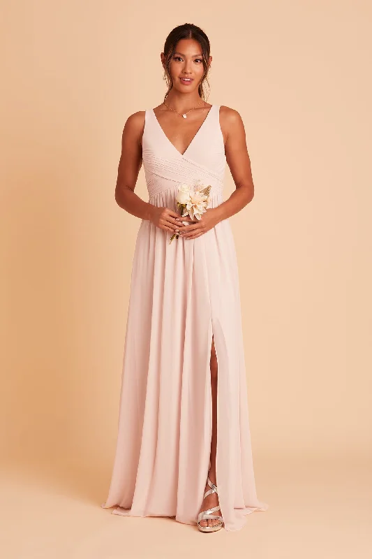 Laurie Empire Dress - Pale Blush