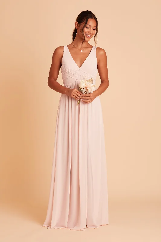 Laurie Empire Dress - Pale Blush