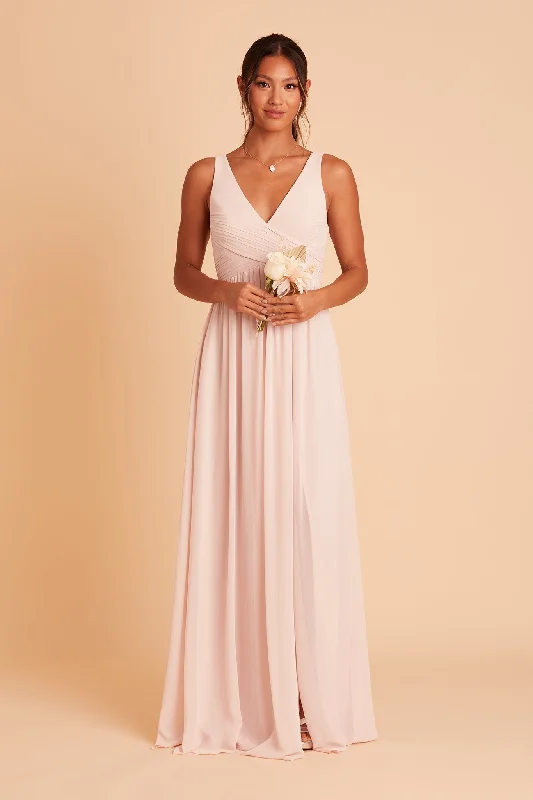 Laurie Empire Dress - Pale Blush