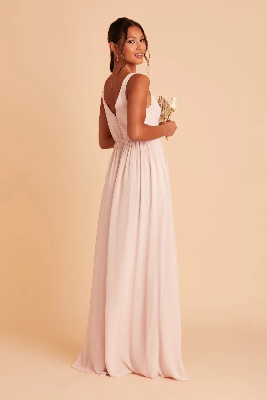 Laurie Empire Dress - Pale Blush