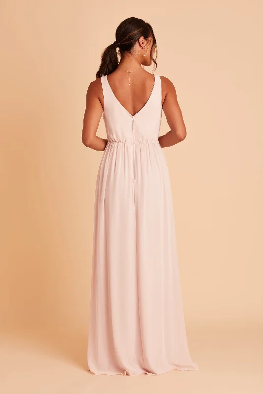 Laurie Empire Dress - Pale Blush