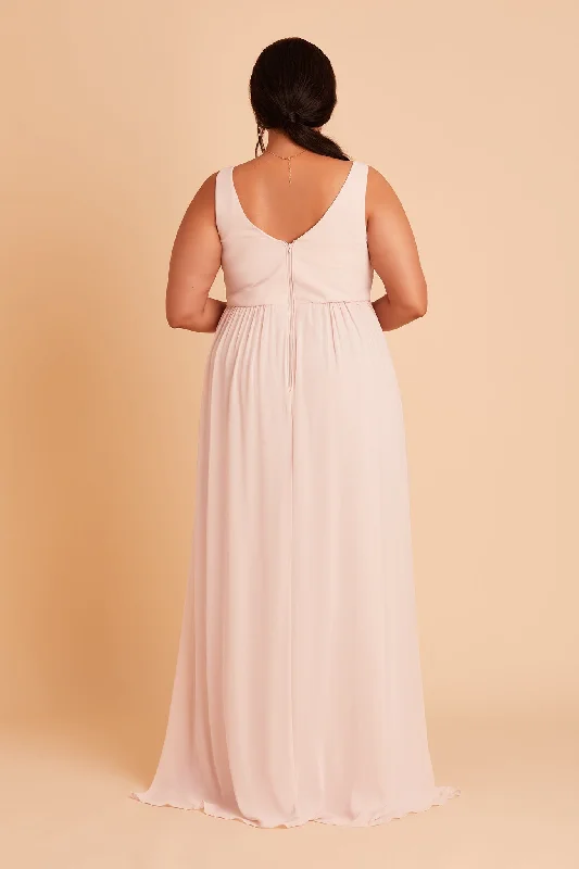 Laurie Empire Dress - Pale Blush