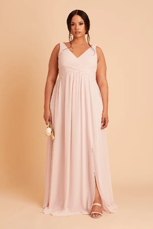 Laurie Empire Dress - Pale Blush