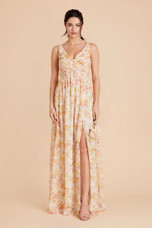 Laurie Empire Dress - Pressed Floral