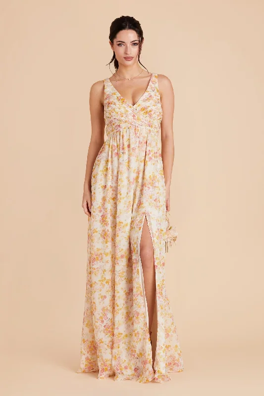 Laurie Empire Dress - Pressed Floral