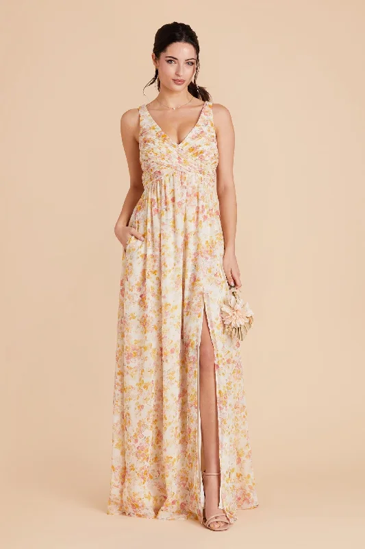 Laurie Empire Dress - Pressed Floral