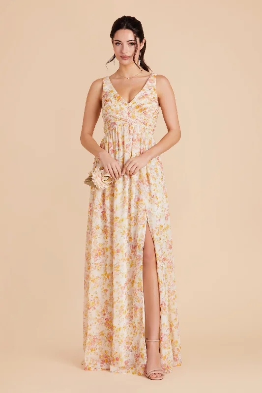 Laurie Empire Dress - Pressed Floral