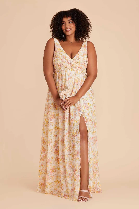 Laurie Empire Dress - Pressed Floral