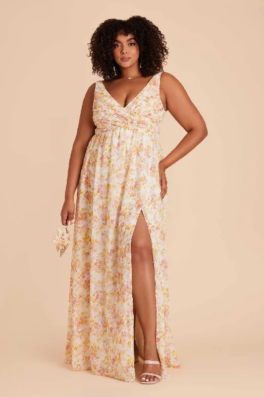 Laurie Empire Dress - Pressed Floral