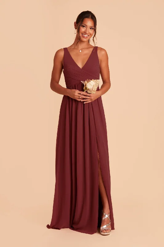 Laurie Empire Dress - Rosewood