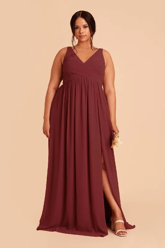 Laurie Empire Dress - Rosewood