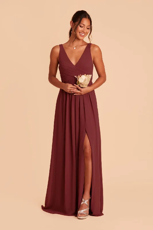 Laurie Empire Dress - Rosewood