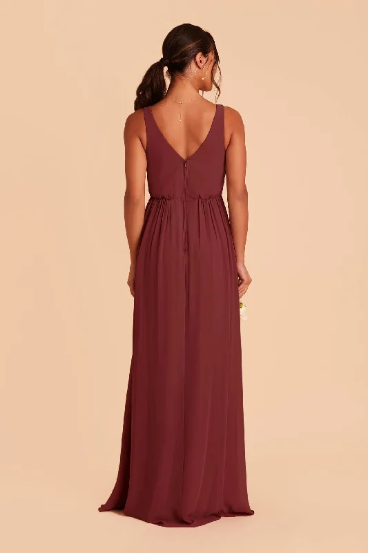 Laurie Empire Dress - Rosewood