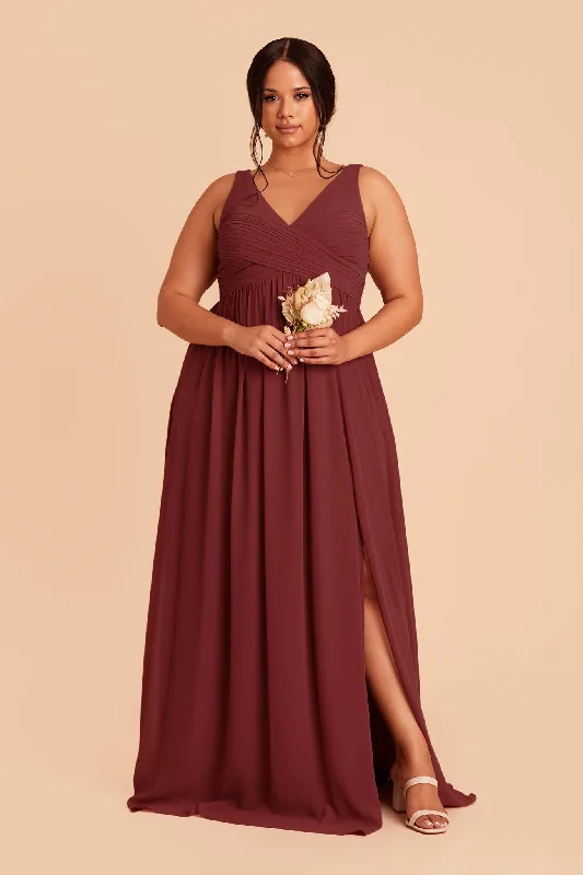 Laurie Empire Dress - Rosewood