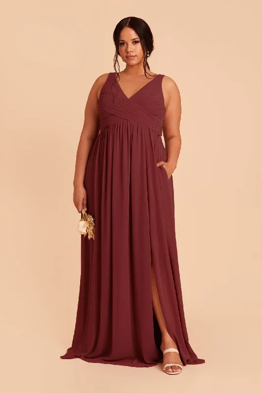 Laurie Empire Dress - Rosewood