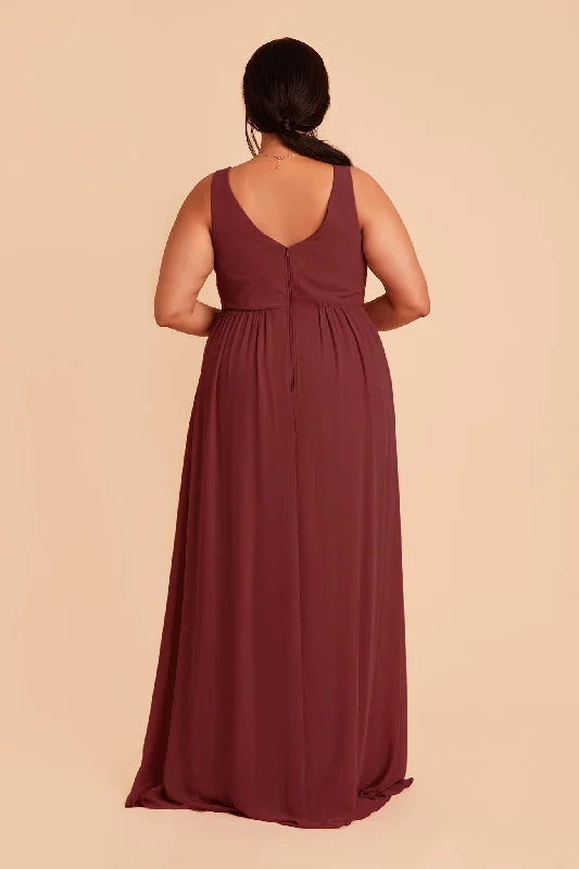 Laurie Empire Dress - Rosewood