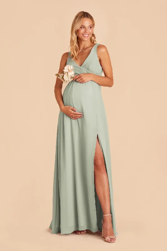 Laurie Empire Dress - Sage