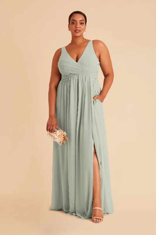 Laurie Empire Dress - Sage