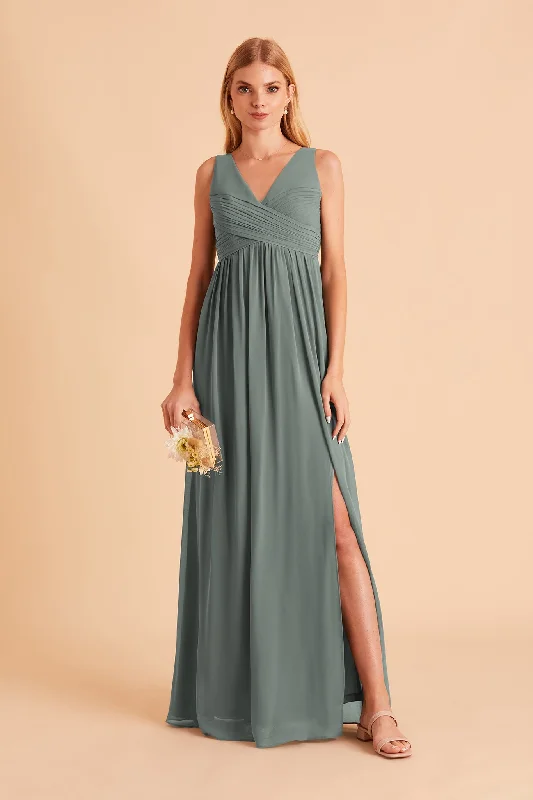 Laurie Empire Dress - Sea Glass