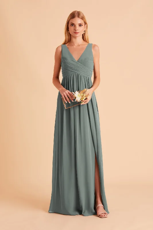 Laurie Empire Dress - Sea Glass