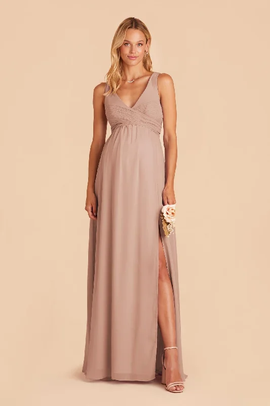 Laurie Empire Dress - Taupe