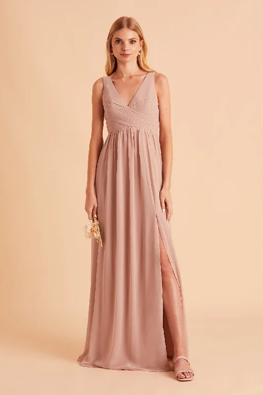 Laurie Empire Dress - Taupe