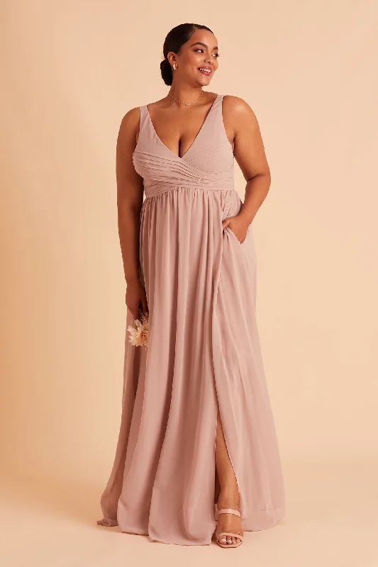 Laurie Empire Dress - Taupe