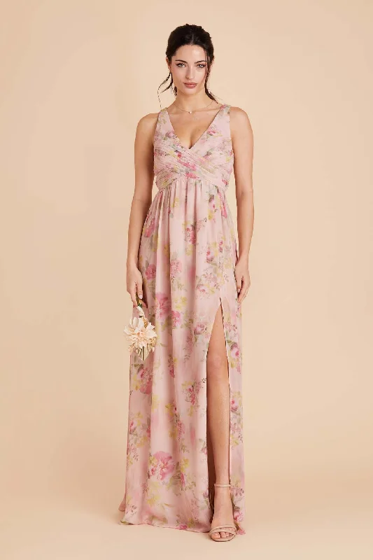 Laurie Empire Dress - Vintage Pink Floral