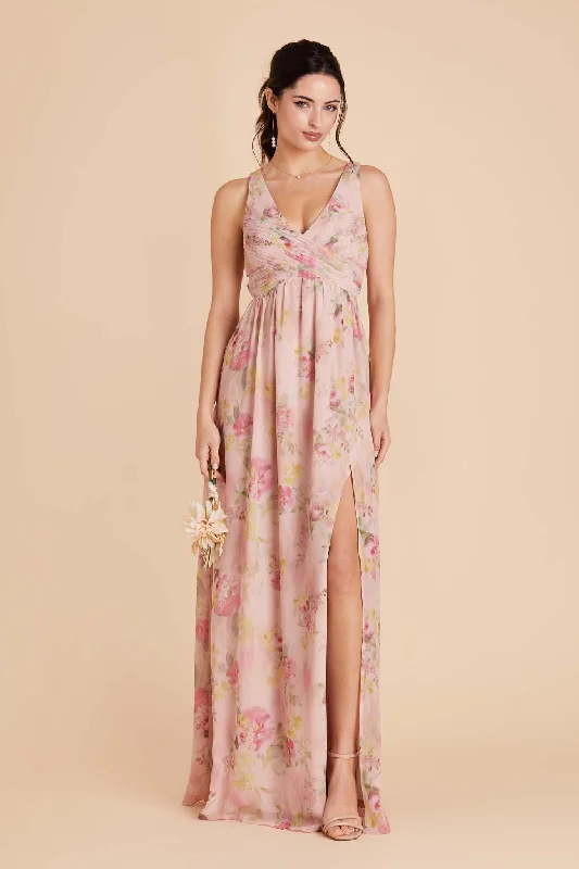 Laurie Empire Dress - Vintage Pink Floral